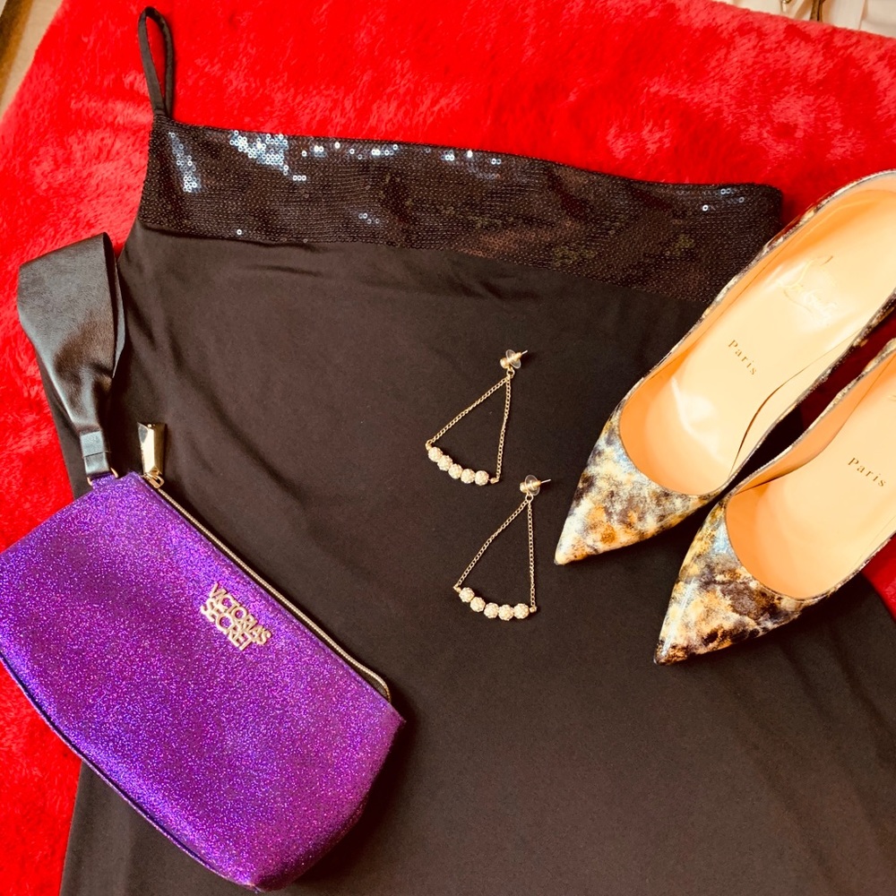 Calvin Klein evening gown with sequin